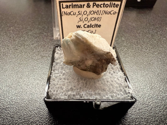 Larimar & Pectolite w. Calcite
