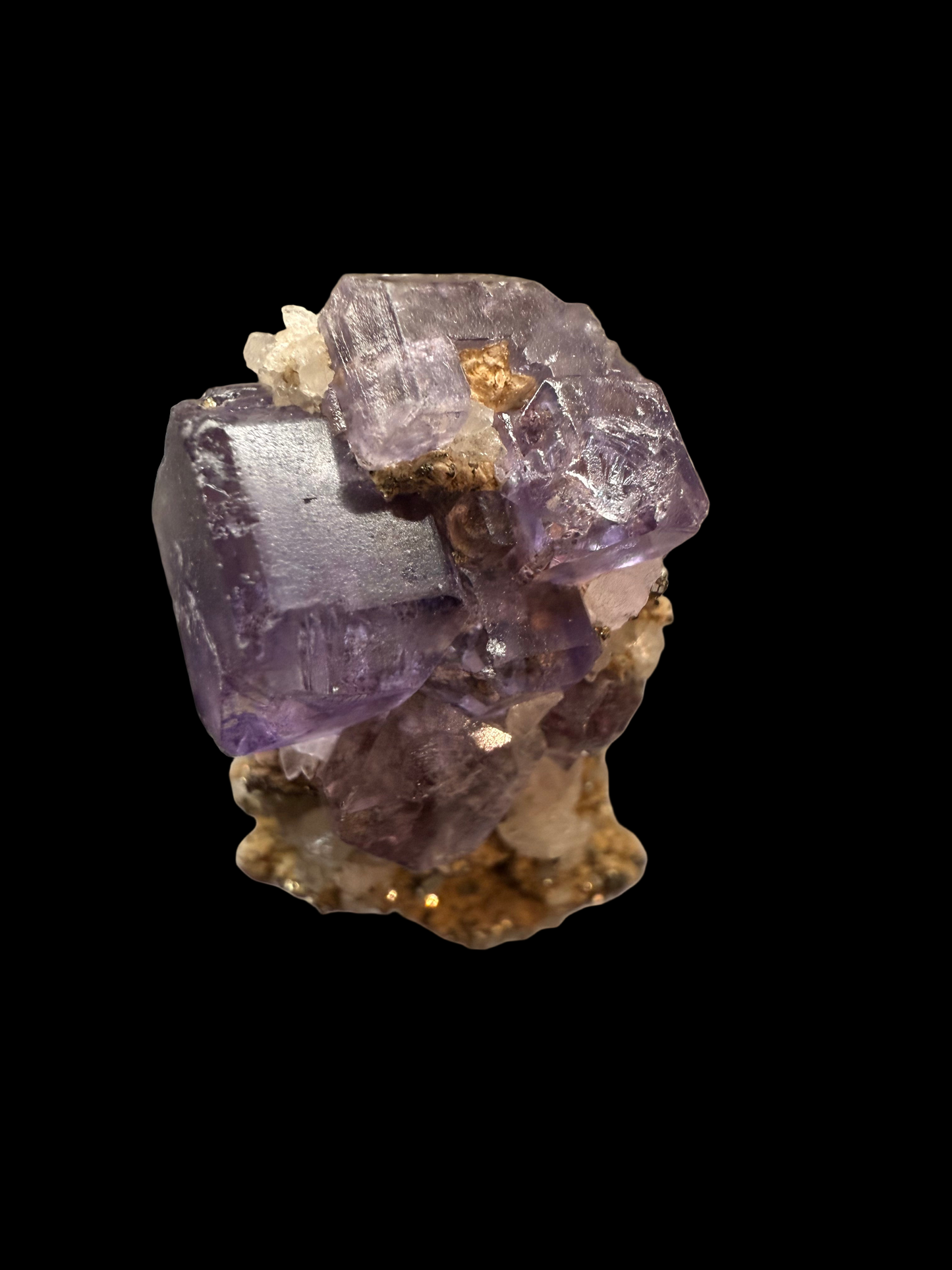 Fluorite & Pyrite with Calcite Specimen