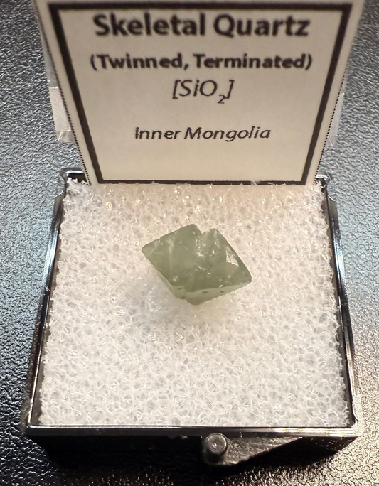 Twinned & Terminated “Skeletal” Quartz Specimen