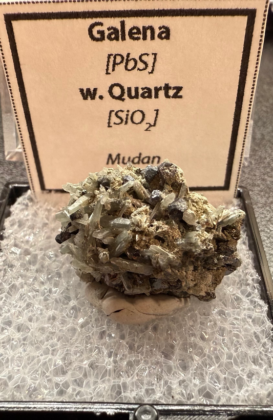 Galena w. Quartz Specimen