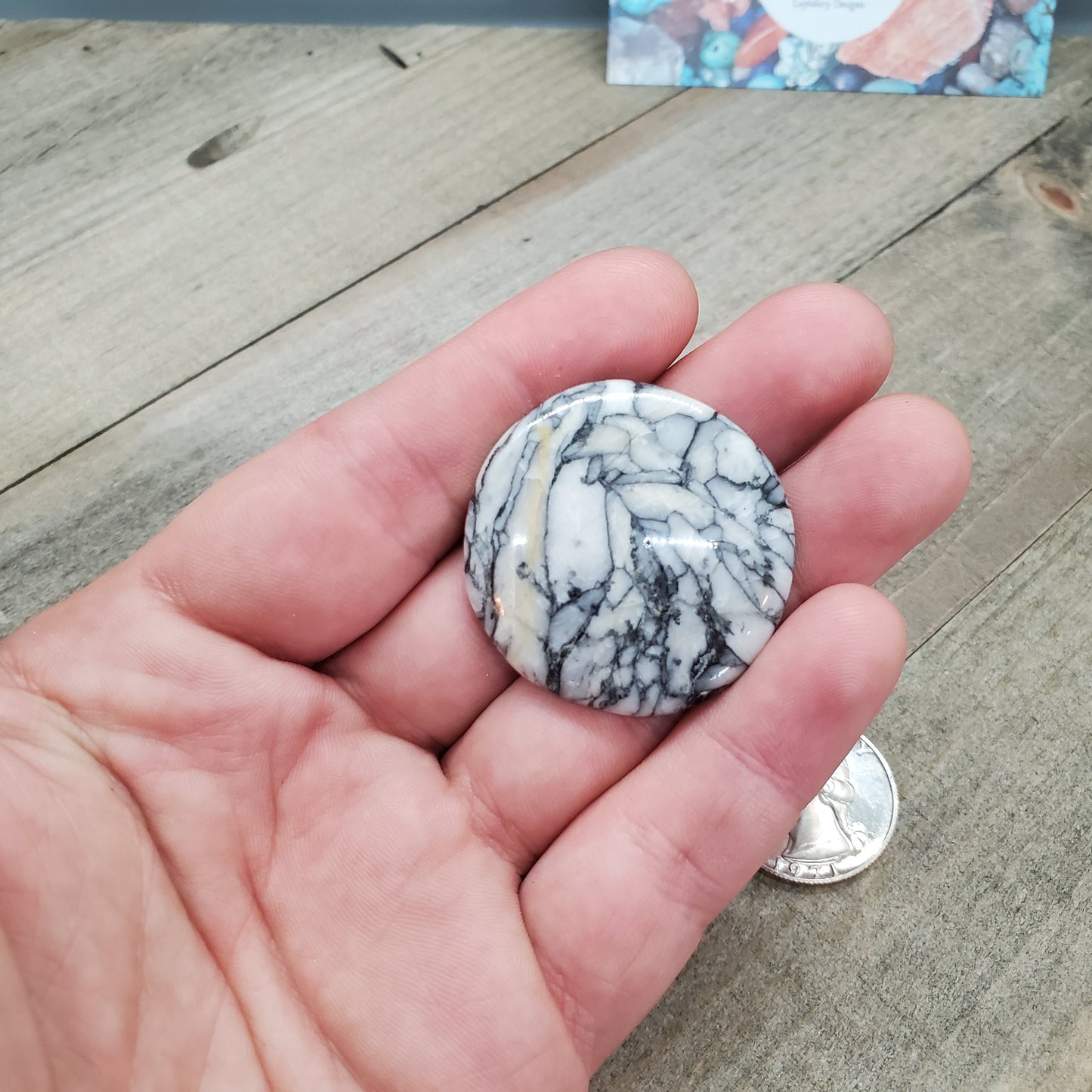 Pinolith Cabochon - 71.0 carats (38 mm)