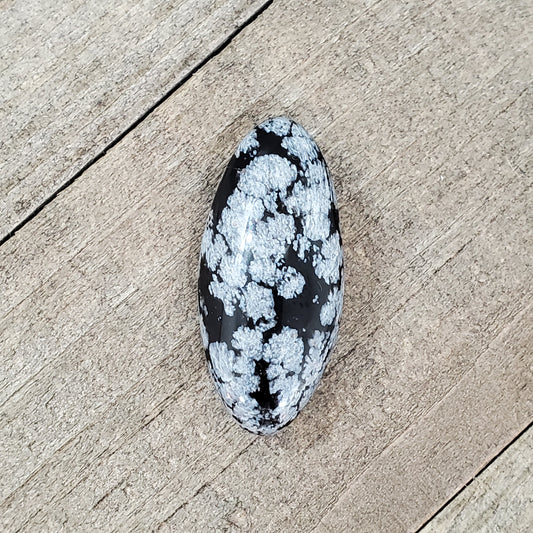 Snowflake Obsidian Cabochon - 34.6 Carats