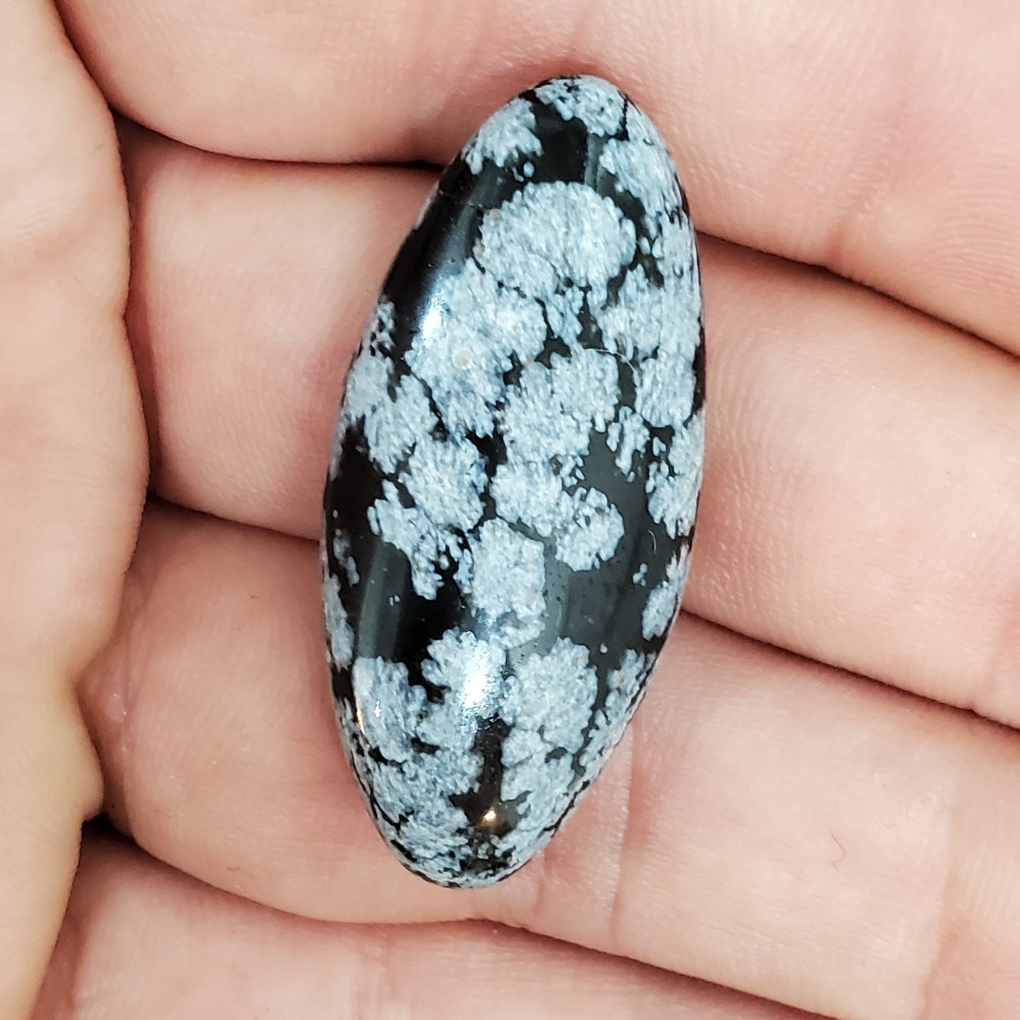 Snowflake Obsidian Cabochon - 34.6 Carats