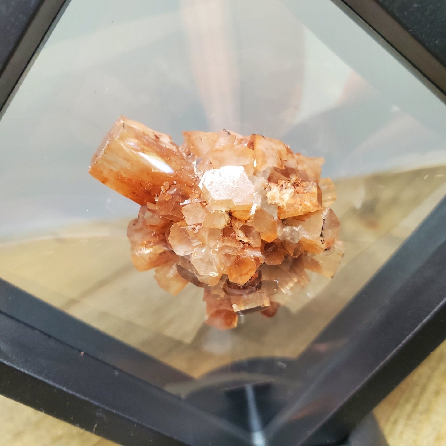 Aragonite Specimen Floating Display - Earth & Hammer