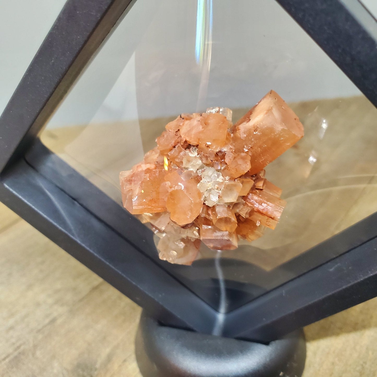 Aragonite Specimen Floating Display - Earth & Hammer