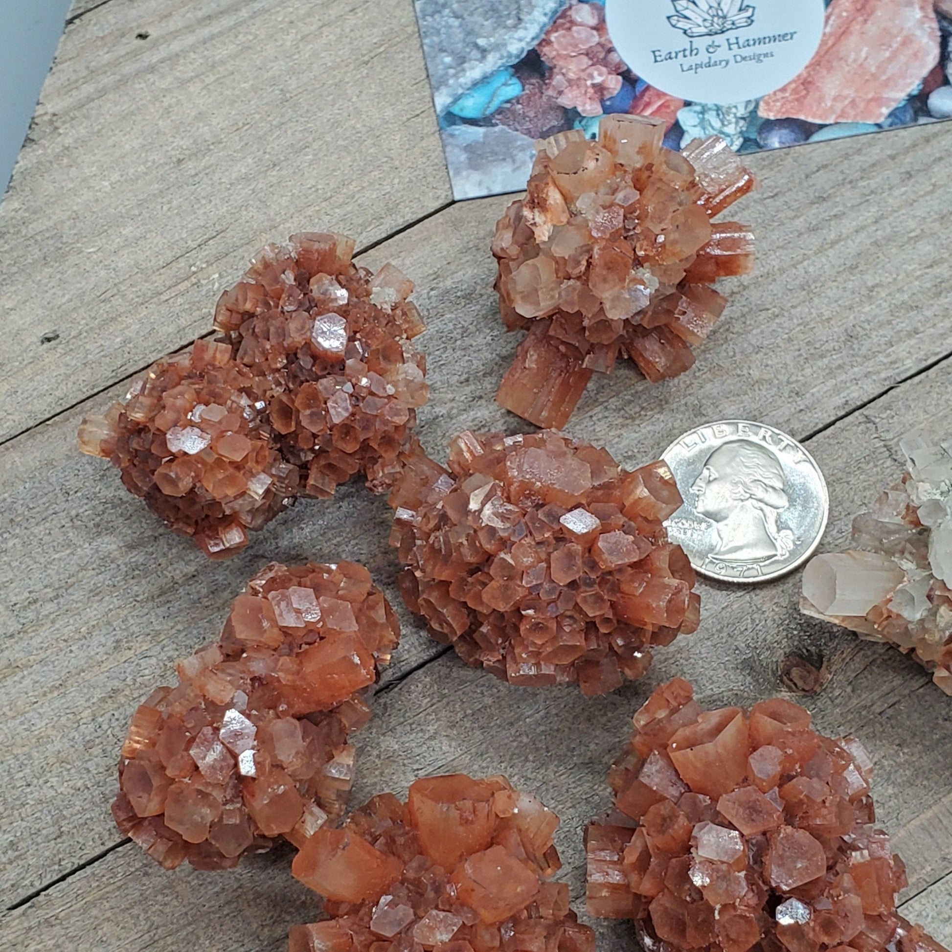 Aragonite Star Clusters - Earth & Hammer