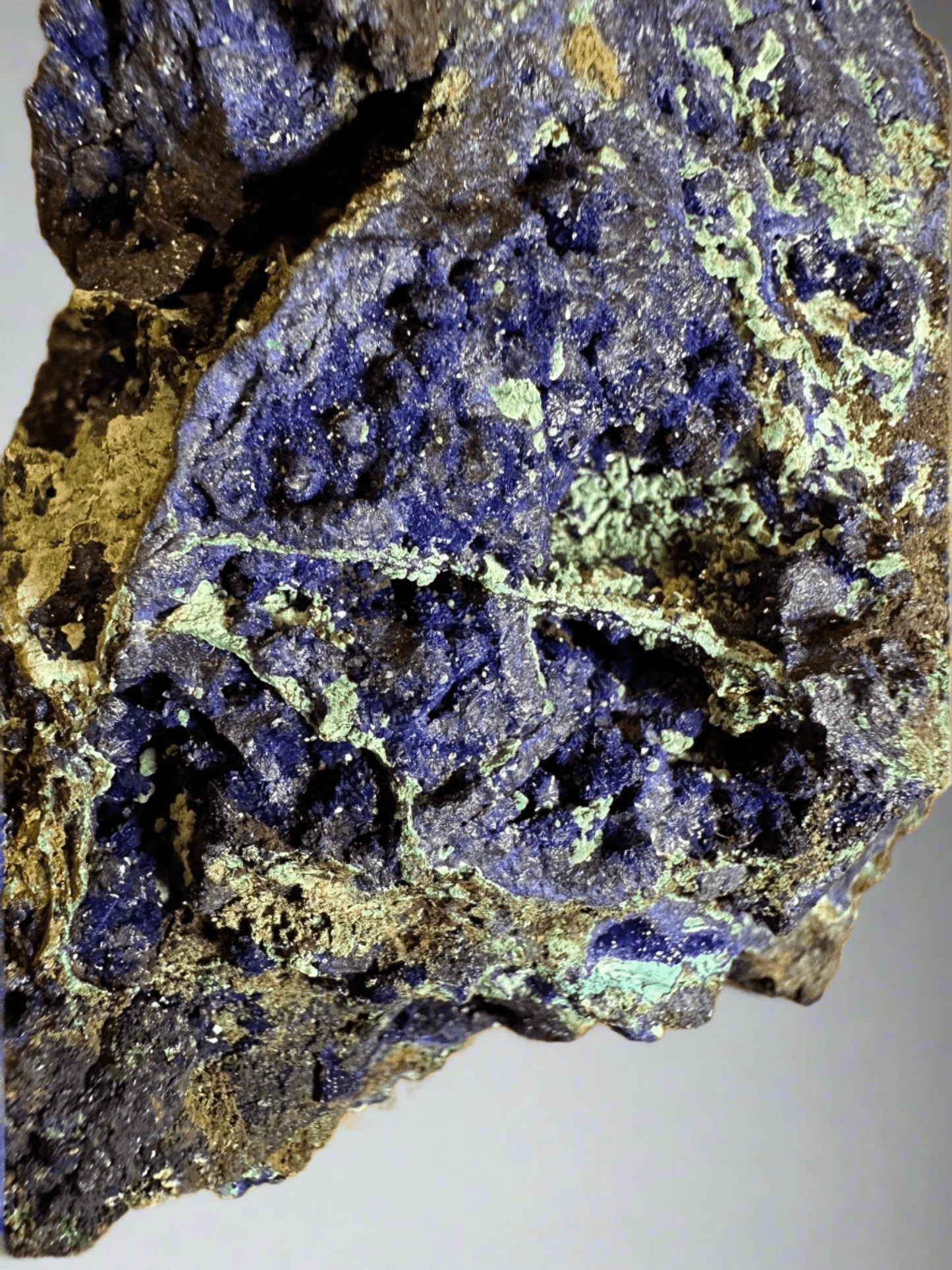 Azurite and Malachite - Large Cabinet Specimen - Earth & Hammer