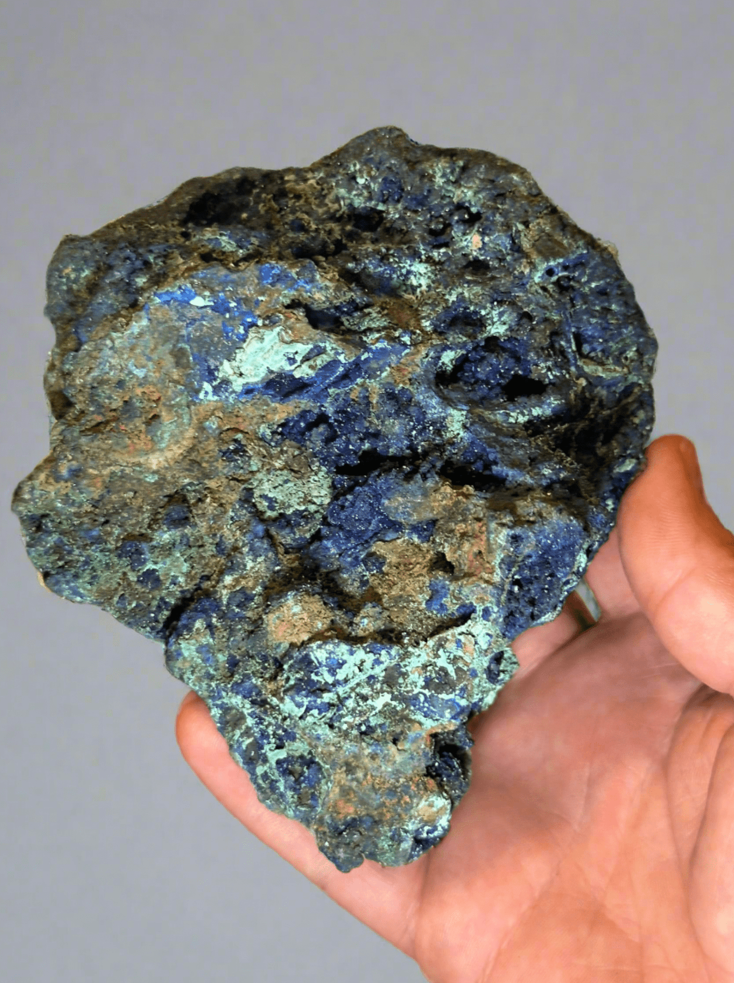 Azurite and Malachite - Large Cabinet Specimen - Earth & Hammer