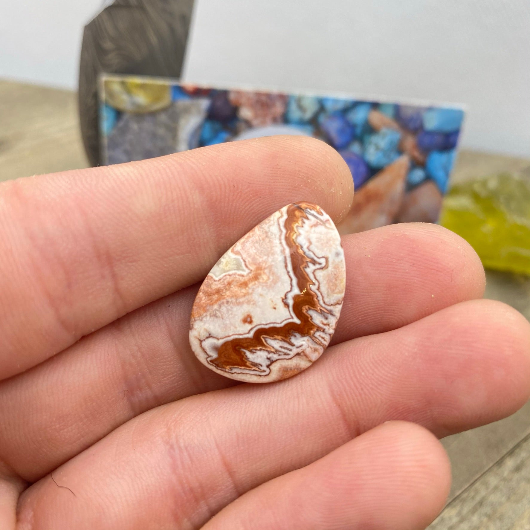 Crazy Lace Agate Cabochon - 16 Carats - Earth & Hammer