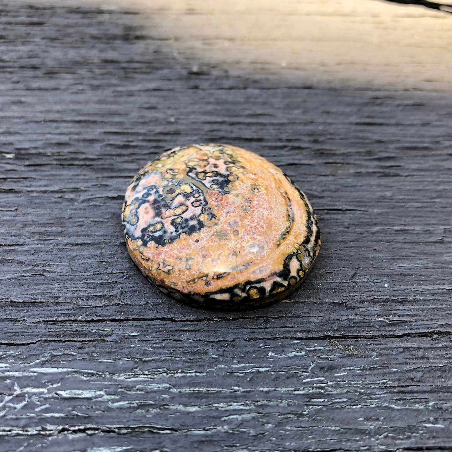 Leopard Skin Jasper Cabochon - 54 carats (31 mm x 34 mm) - Earth & Hammer