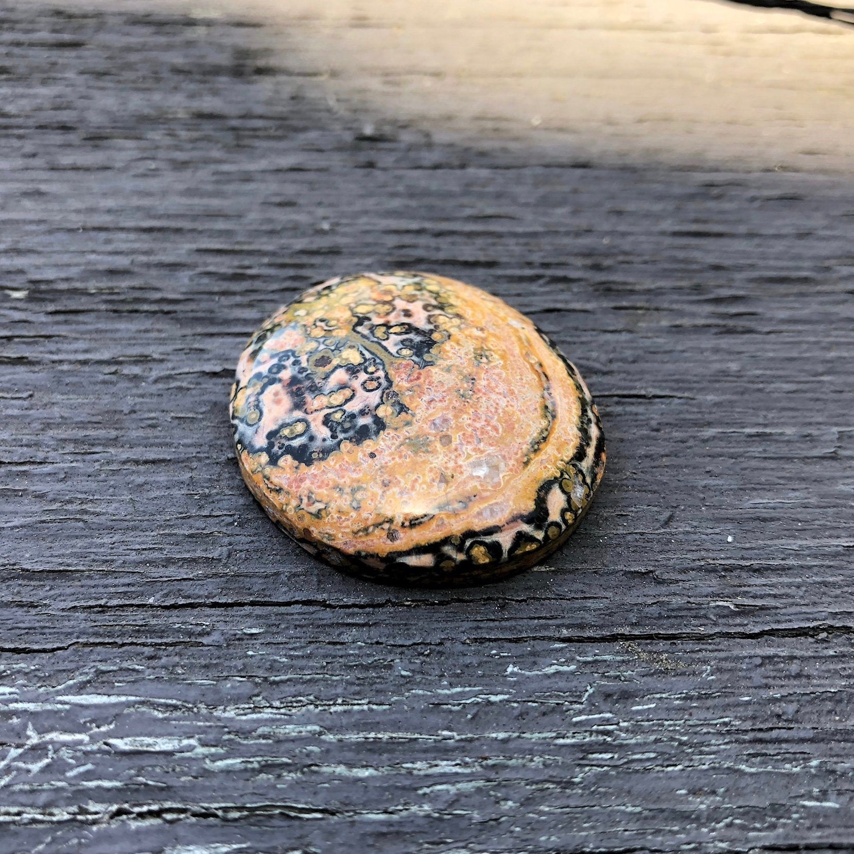 Leopard Skin Jasper Cabochon - 54 carats (31 mm x 34 mm) - Earth & Hammer