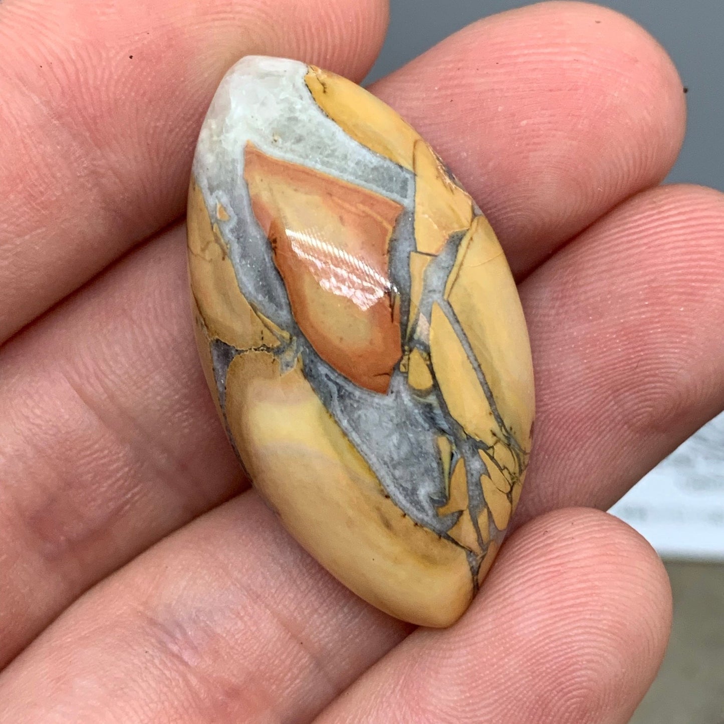 Maligano Jasper Designer Cabochon - 43.5 carats (37.0 mm x 19.9 mm) - Earth & Hammer