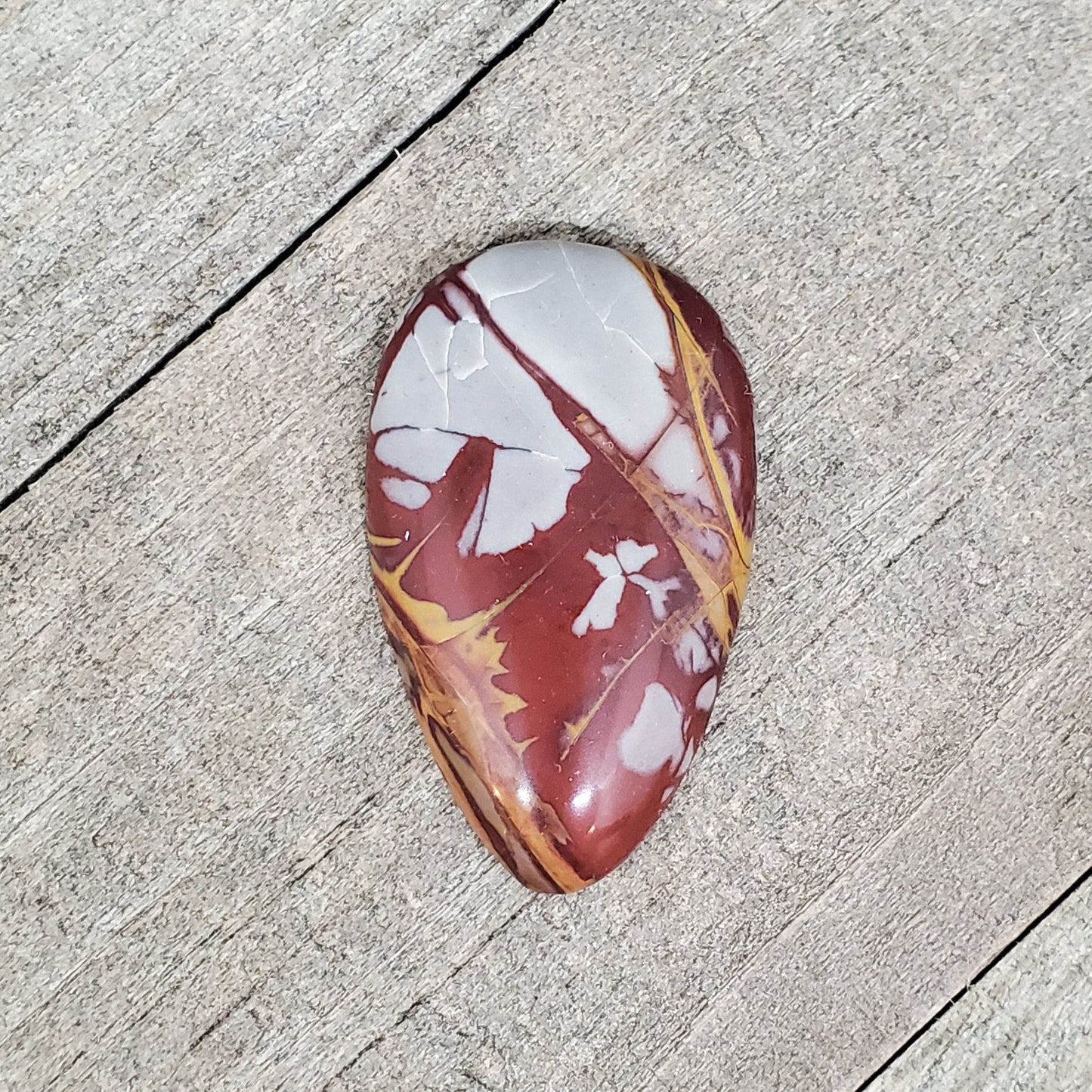 Noreena Jasper Cabochon - 45.6 carats (38 mm x 23 mm) - Earth & Hammer