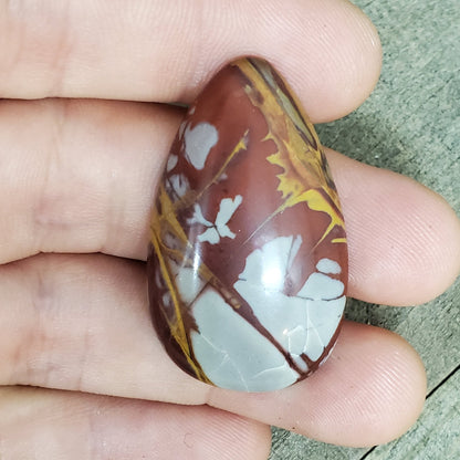 Noreena Jasper Cabochon - 45.6 carats (38 mm x 23 mm) - Earth & Hammer