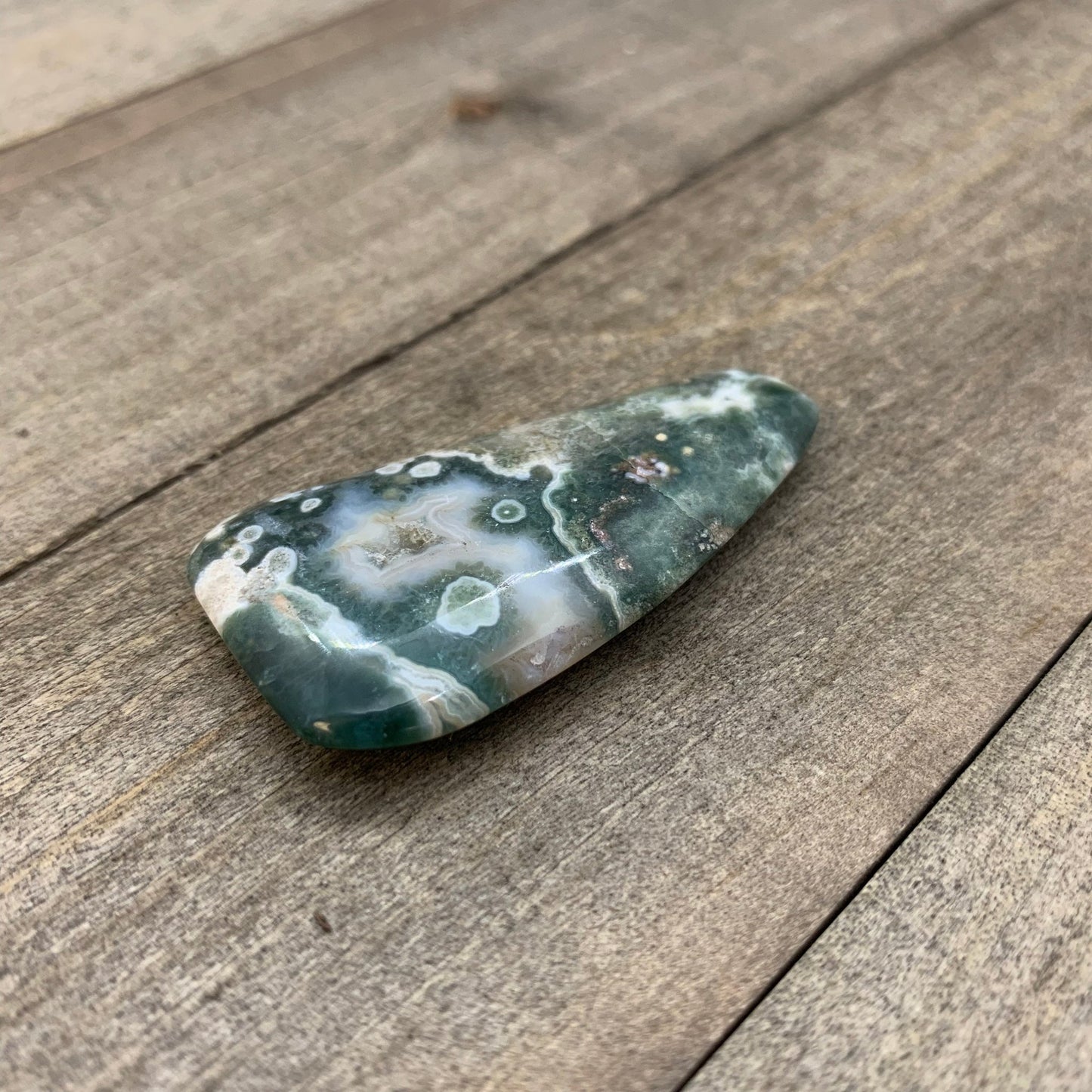 Ocean Jasper Cabochon - 58.6 carats (48.2 mm x 25.5 mm) - Earth & Hammer