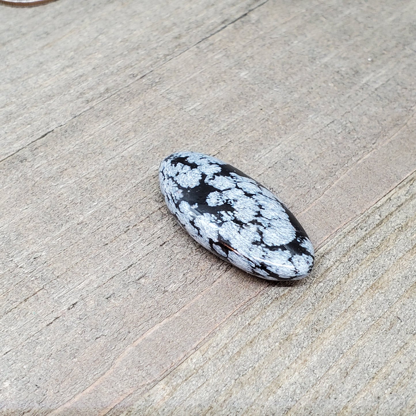 Snowflake Obsidian Cabochon - 34.6 Carats