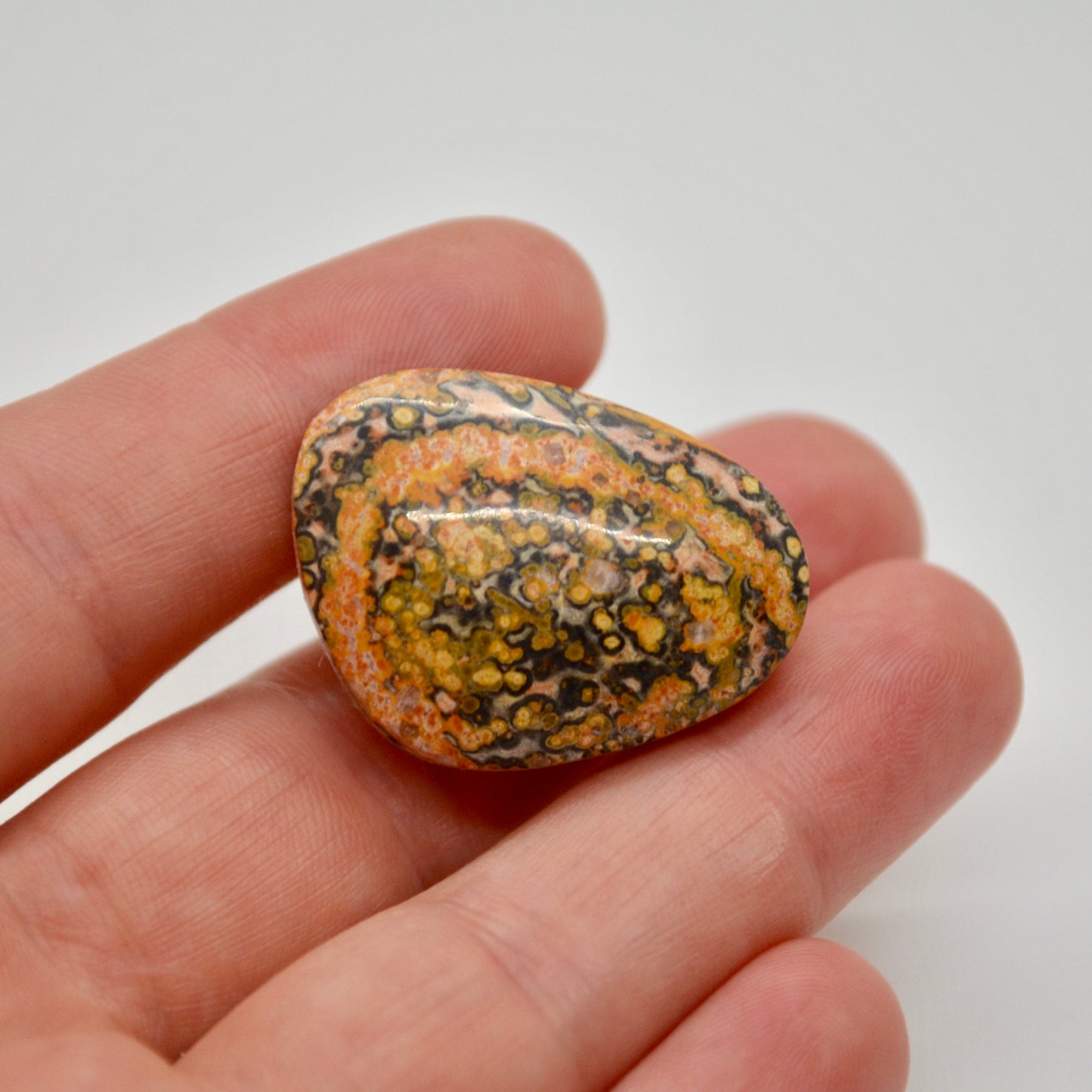Leopard Skin Jasper Cabochon - 36.7 carats (22.6 mm x 30.5 mm)